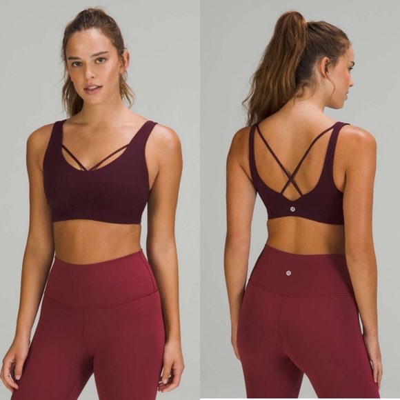Lululemon Strappy Nulu Yoga Bra Light Support C/D Cup
Cassis 2 Sports Bra Maroon - Picture 1 of 10
